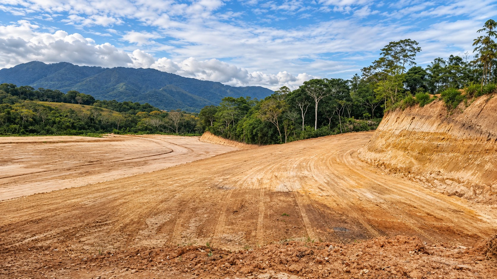Vista del terreno Residencial Miraflores
